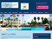 Tablet Screenshot of la-hotel-cyprus.com